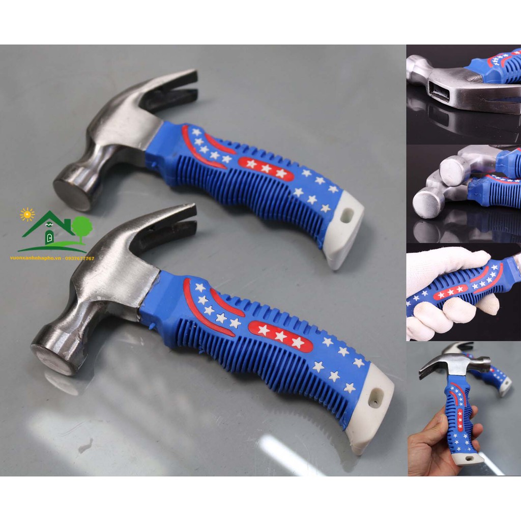 Búa lùn đóng đinh nhổ đinh nguyên khối cao cấp tiện dụng