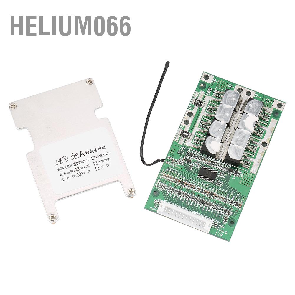 Bảng mạch bảo vệ pin Lithium BMS PCB cân bằng sạc bảo vệ quá dòng/ quá tải/ ngắn mạch 14S 50V 30A