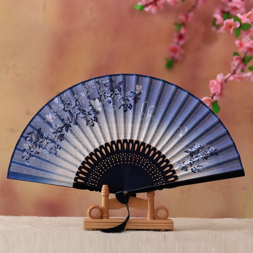 Quạt Xếp Bằng Gỗ Tre Phong Cách Trung Hoa Cổ Điển