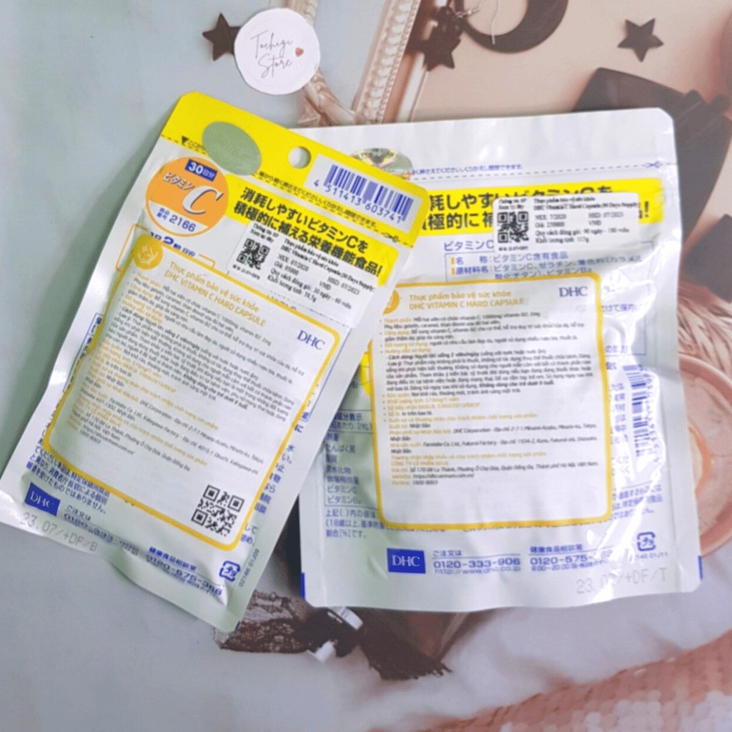 Viên uống DHC Bổ sung Vitamin C Nhật Bản 60v/gói và 180v/gói