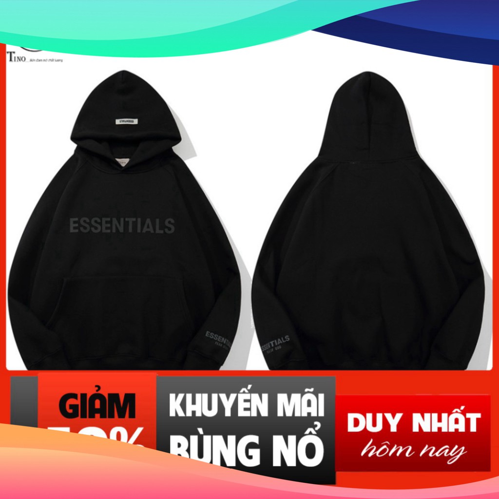 Áo Hoodie Essentials -TINOWWEAR, Chất Nỉ Bông Cotton Dày Dặn Có Đủ 5 Màu kèm ảnh thật Thời trang unisex Tino | BigBuy360 - bigbuy360.vn
