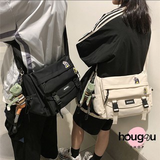 [HougouShop.Com] Túi đeo chéo nam nữ Maishidai nút gài đi học & đi chơi