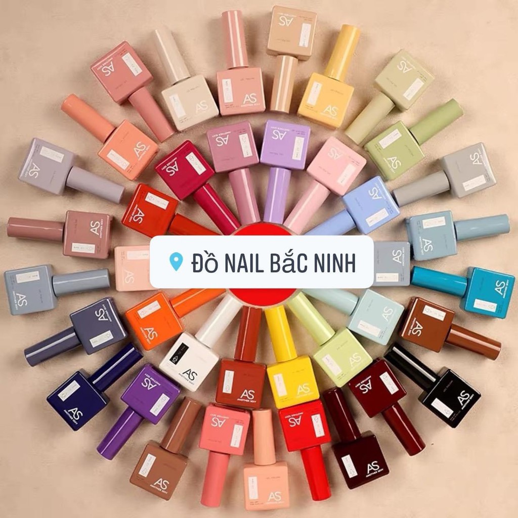 Set Sơn Gel AS 60 Màu Chính Hãng Chất Sơn Siêu Đặc, Bóng , Mướt - Tặng Kèm Base , Top , Cứng Móng Và Bảng Màu