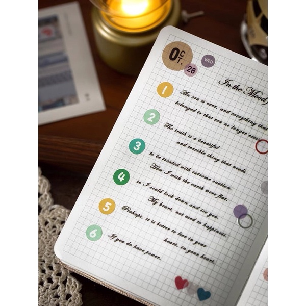 Set 2 tờ stickers chữ cái và số dùng để trang trí kpop