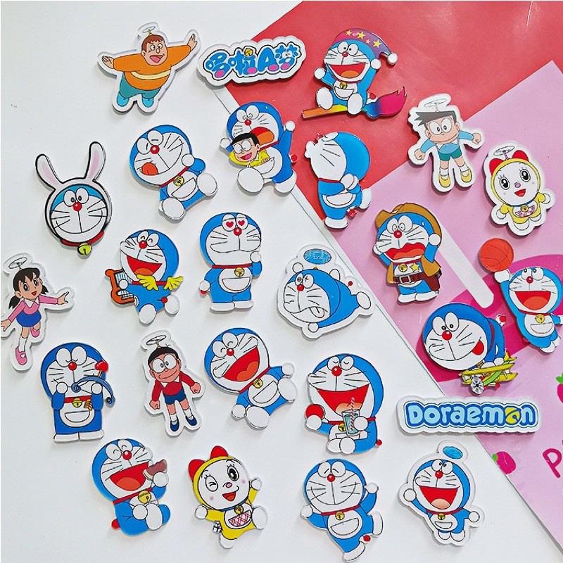 Huy hiệu DORAEMON Sticker cài cặp ST92 - BaloGigo