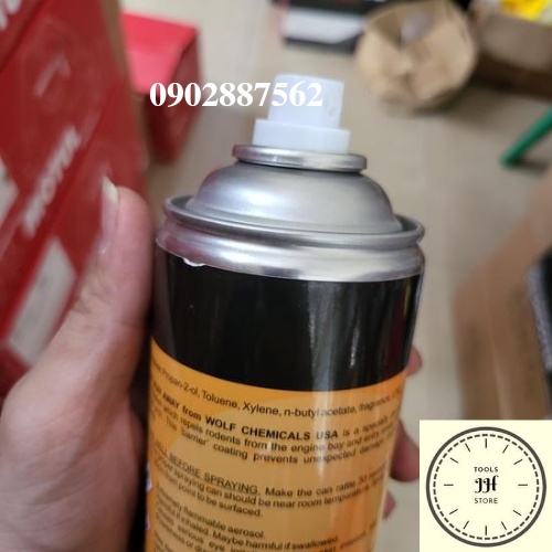 Đuổi chuột khỏi cắn phá dây điện xe hơi, xe máy rat run away của Wolf Chemicals