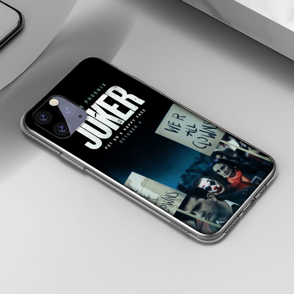 Ốp Điện Thoại Trong Suốt Hình Marvel Joker Cho iPhone 7 8 Plus 11 Pro Max EG62