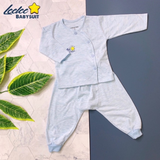 Bộ sơ sinh khuyu lệch Lee babysuit