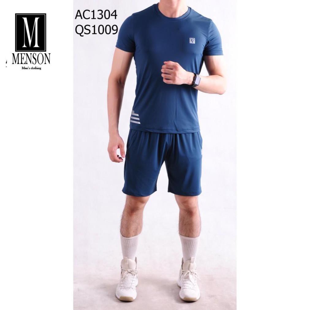 ⭐️HÀNG CAO CẤP⭐️Bộ thể thao nam cao cấp, chất vải thun lạnh co giãn thoáng mát- Quần áo tập gym nam cổ tròn cộc tay M1