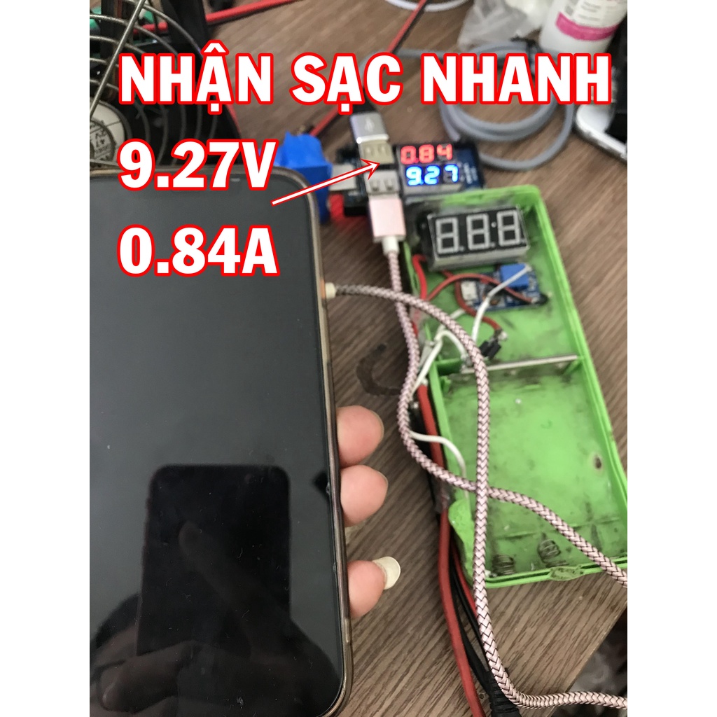 Mạch sạc nhanh không dây 10W Qc3.0 - mới