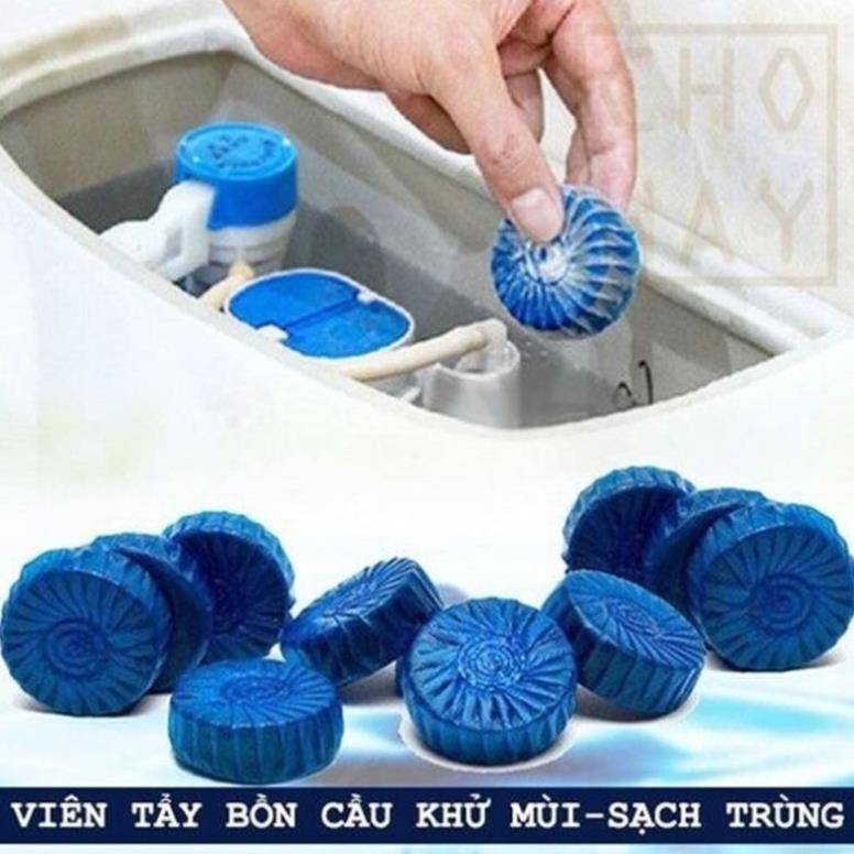 Combo 10 viên tẩy vệ sinh bồn cầu - Khử mùi hôi, diệt khuân  toilet hiệu quả