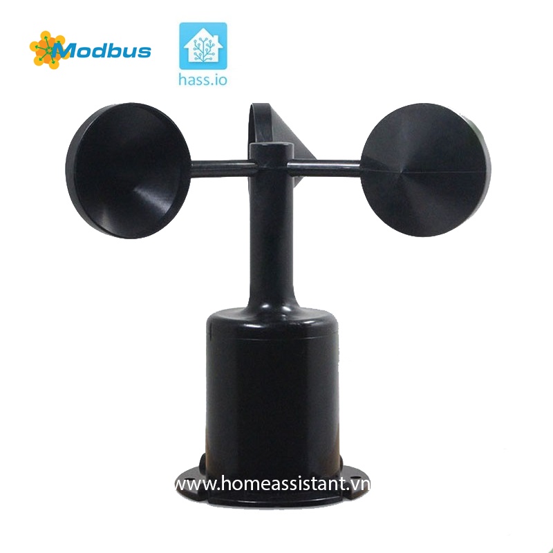 Cảm Biến Tốc Độ Gió Modbus RS485 Vận Tốc Gió WS01 (Hỗ trợ HomeAssistant) Hass PLC