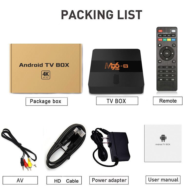 tivi box 2GRAM +16GROM Android Box 4K android 7.1 Smart android tivi box giá rẻ - Hàng xịn m96-w tv box