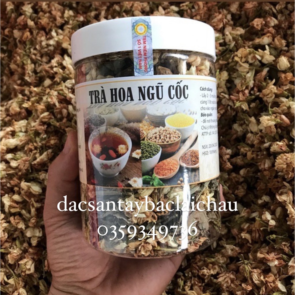 Trà hoa ngũ cốc giảm cân, thanh nhiệt,giải độc mát gan, Trà gạo lứt đậu đỏ