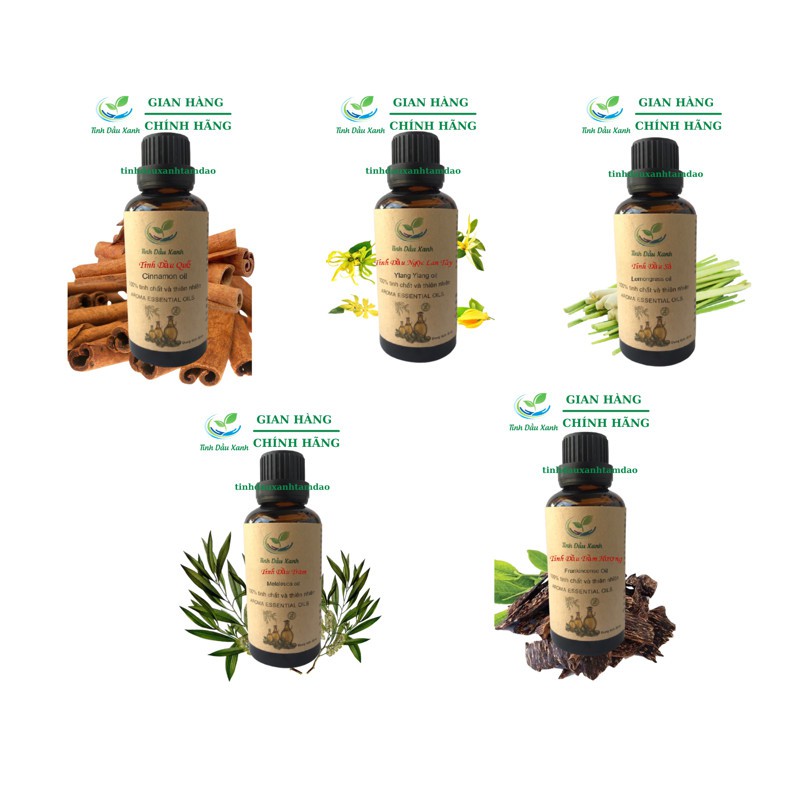 Tinh Dầu Thiên Nhiên Nguyên Chất Tinh Dầu Xanh 100% Organic Dùng Cho Máy Khuếch Tán Giúp Làm Thơm Phòng Dung Tích 50ML