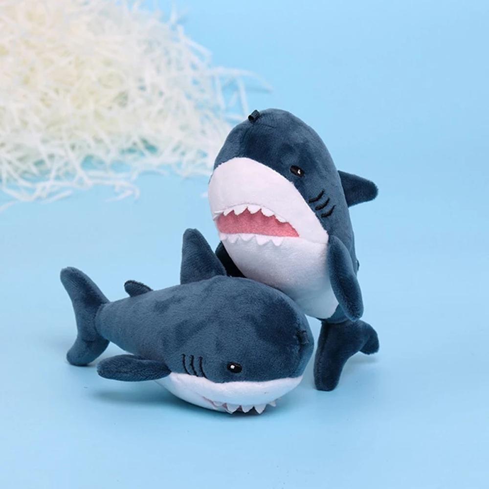 Móc Khóa Hình Cá Mập Hoạt Hình Nhồi Bông 15cm