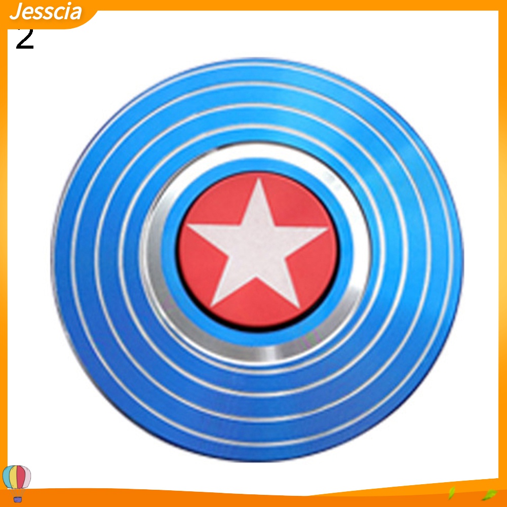 Jessica| Con Quay Đồ Chơi Spinner HìNh TròN Captain America Spideman, GiúP GiảM Stress