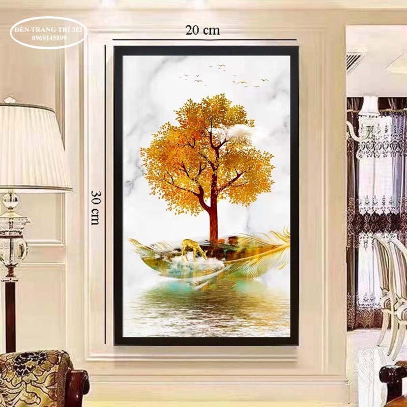 Đèn tường cầu thang, đèn led tranh trang trí phòng khách