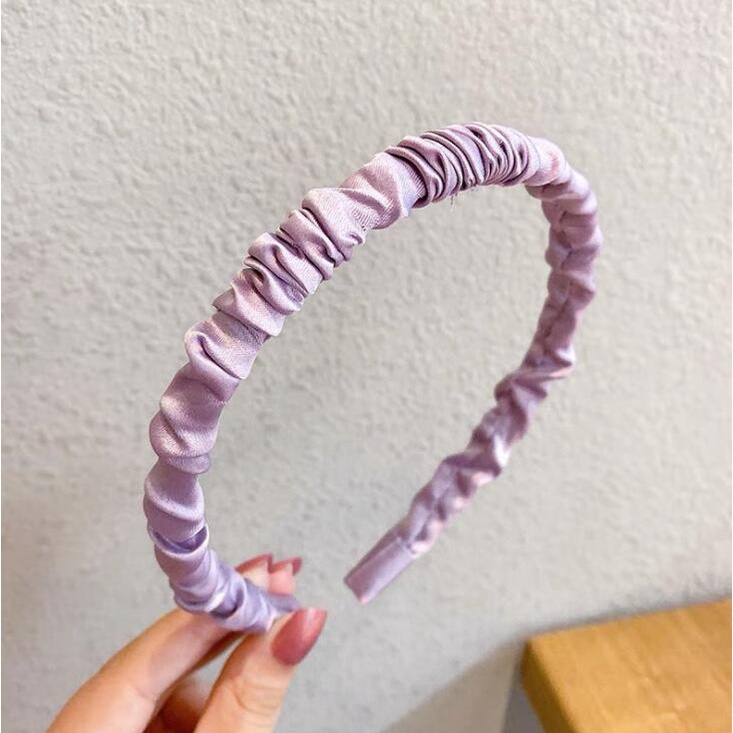 Dễ Thương Băng Đô Vải satin Xếp Ly Xinh Xắn Cho Nữ