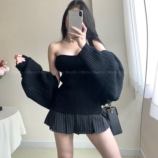 ÁO LEN CÚP NGỰC XẺ TÀ