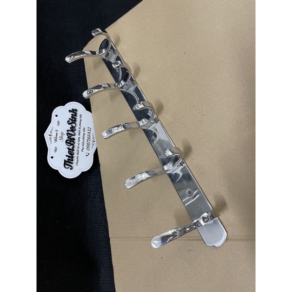 Móc treo quần áo, treo đồ đa năng , máng khăn phòng tắm 2 tầng liền inox 304 đúc đặc dòng cao cấp bảo hành 10 năm
