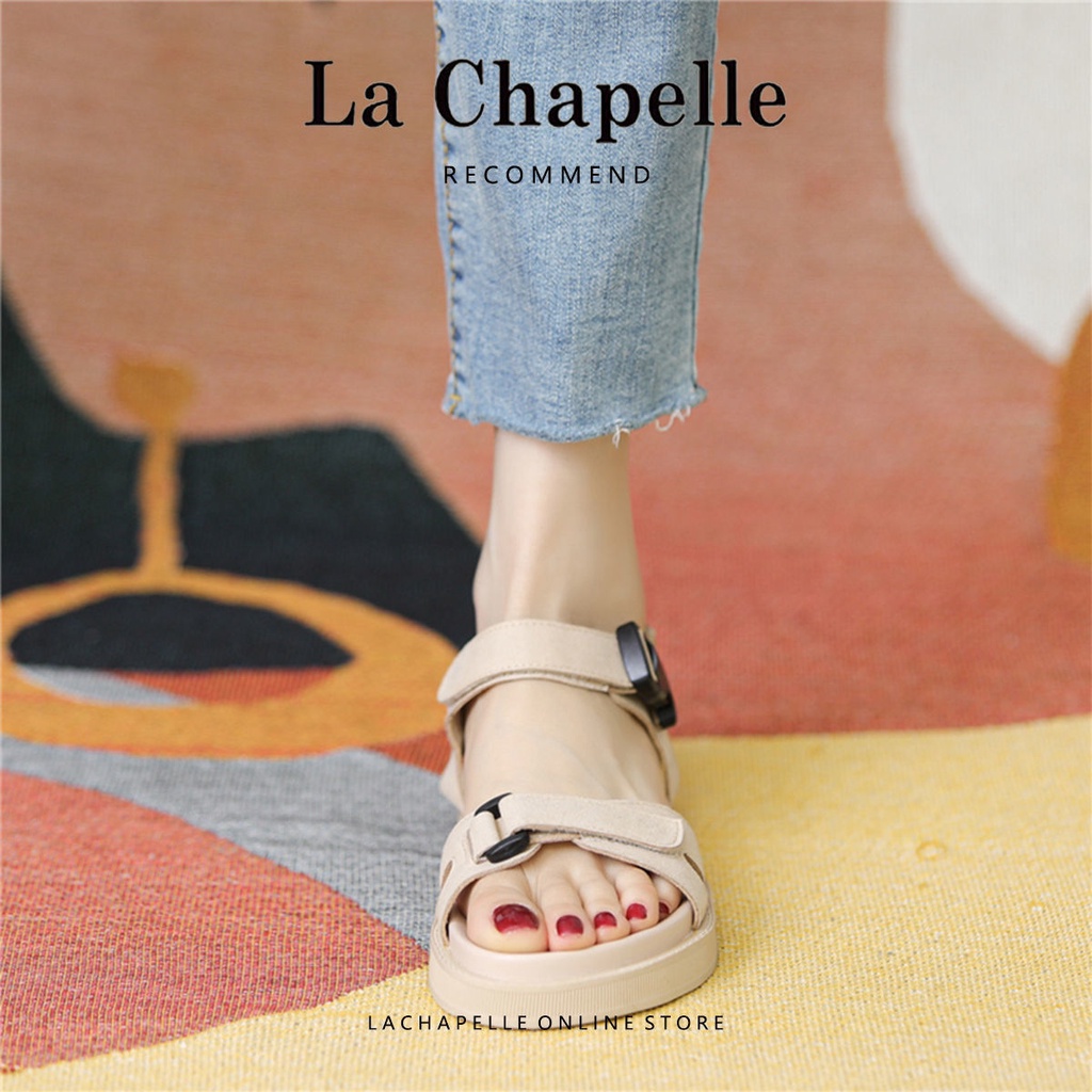 Giày Sandal Thể Thao Quai Dán Đế Bằng Siêu Mềm Chống Trượt Thoải Mái Thời Trang Mùa Hè Dành Cho Nữ