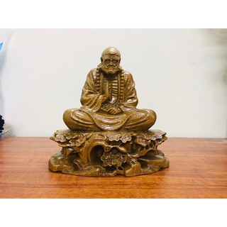 Tượng Đạt Ma sư tổ ngồi thiền gỗ bách xanh