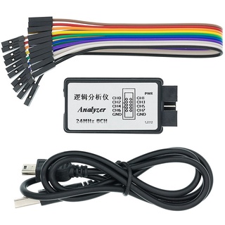 Máy phân tích logic 24mhz 8 kênh 24m/seconds cho máy phân tích logic arm fpga 24m 8ch