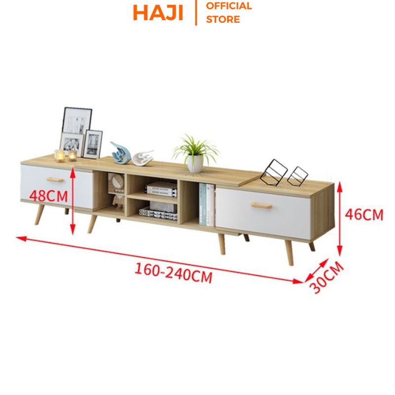Kệ tivi phòng khách tự điều chỉnh kích thước thông minh HAJI A83