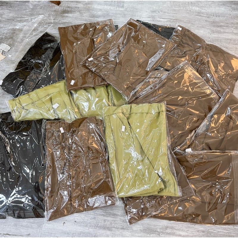 Quần short vải có lưng thun co giãn - hình thật