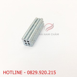 Nam châm viên 3×3mm mạ kẽm