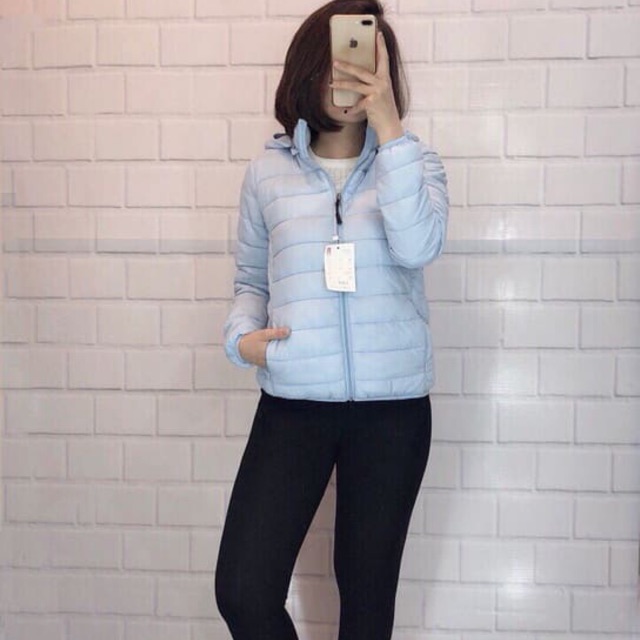 Áo khoác phao uni nữ