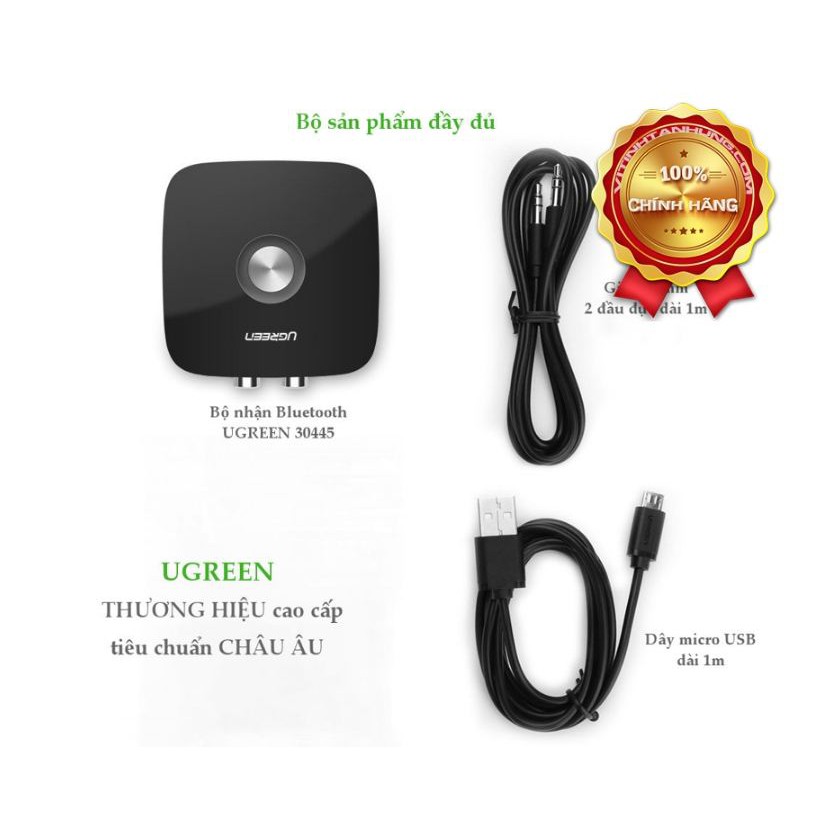 [Mã ELHACE giảm 4% đơn 300K] Thiết bị nhận Bluetooth 4.1 Music Receiver Ugreen 30445