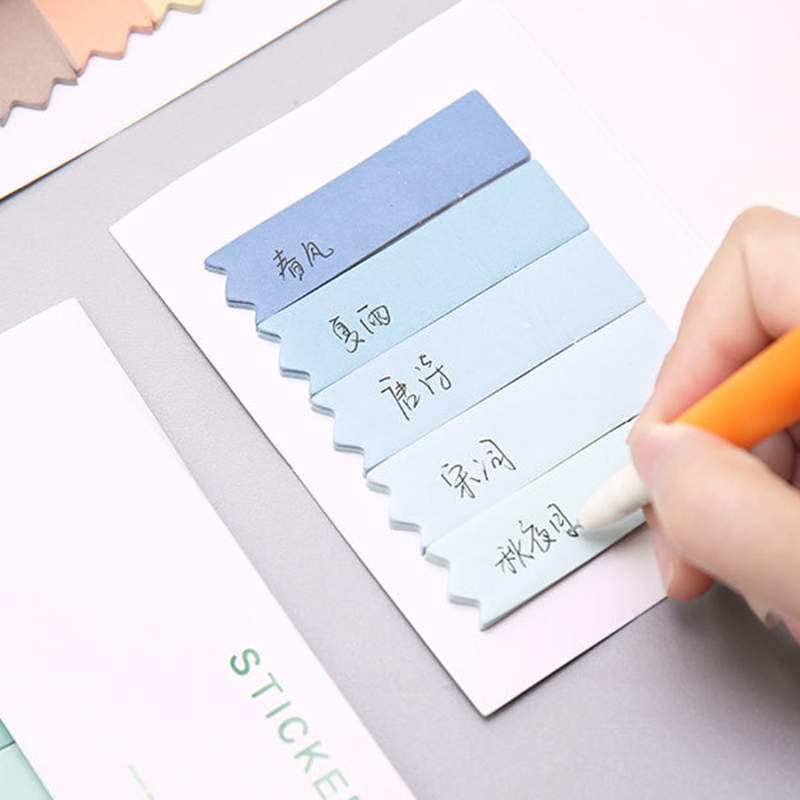 Giấy ghi chú/ghi tin nhắn cỡ nhỏ màu gradient dạng dán tiện lợi