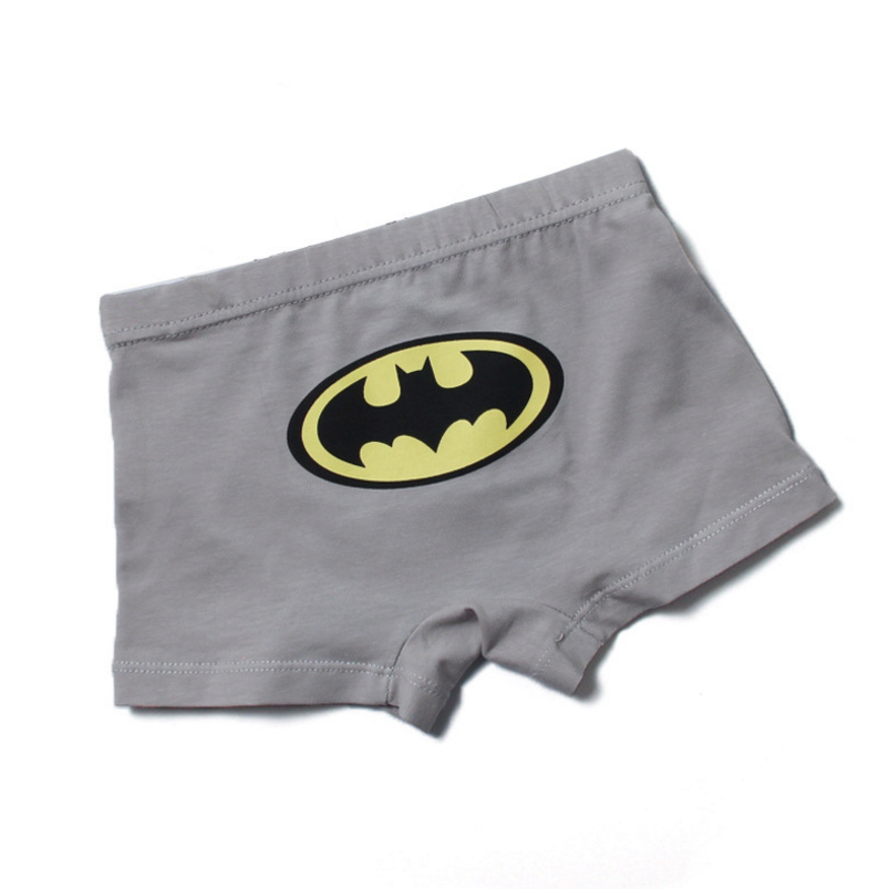 Bộ 5 Quần Lót Cotton In Hình Batman / Batman / Captain America Cho Bé Trai 3-12 Tuổi