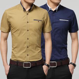 Áo sơ mi nam công sở tay ngắn dáng ôm