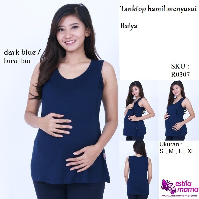 Áo Thun Bầu In Chữ "Estila Mama" Màu Trắng / Đen / Moka / Chocolate / Marun / Gray / Blue / S / M / L / Xl