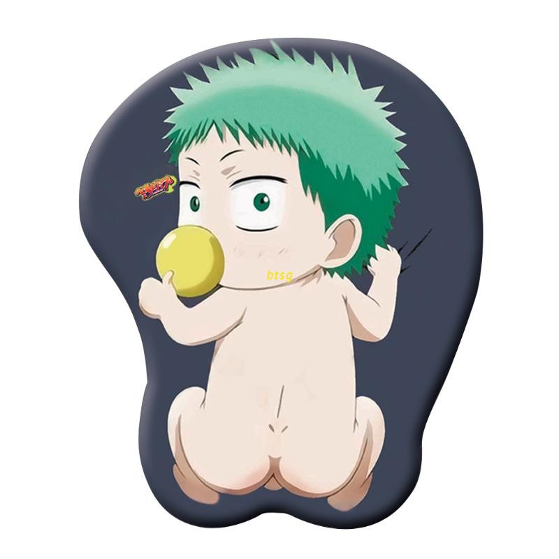 btsg New Creative Cartoon Anime 3D Sexy Chest Silicone Mouse Pad Wrist Rest Support