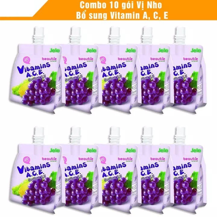 Combo 10 GÓI NƯỚC THẠCH THÁI LAN JELE BEAUTIE