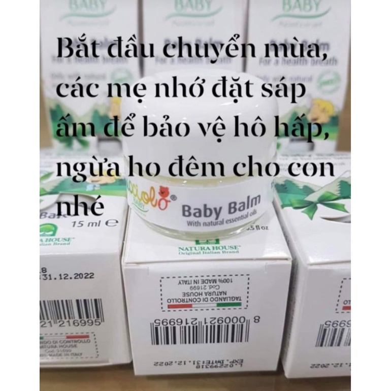 Sáp giữ ấm Baby Balm Cucciolo - phòng ngừa các bệnh về đường hô hấp