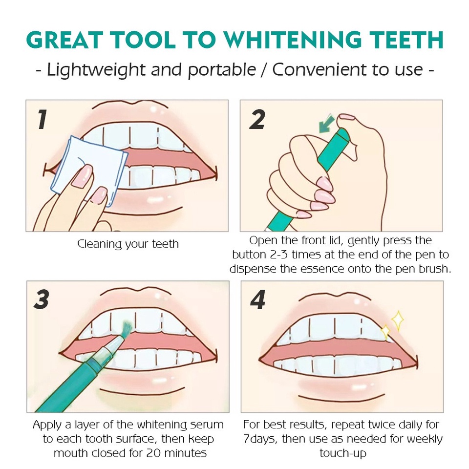 Bút Chăm Sóc Răng Miệng Sáng Tạo Hiệu Quả Dễ Mang Theo Giúp Làm Trắng Răng