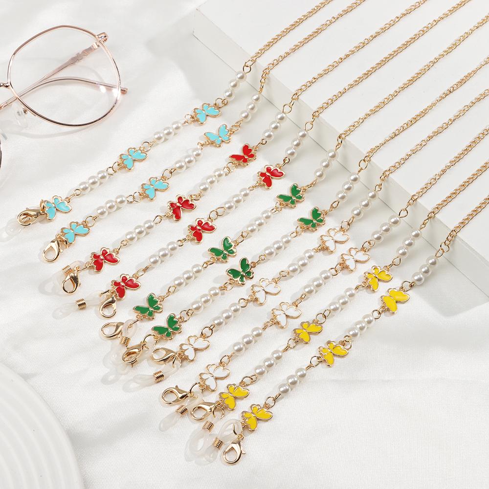 Dây Đeo Mắt Kính Bằng Kim Loại Chống Thất Lạc Thời Trang|Vòng Tay Chuỗi Hạt Thời Trang