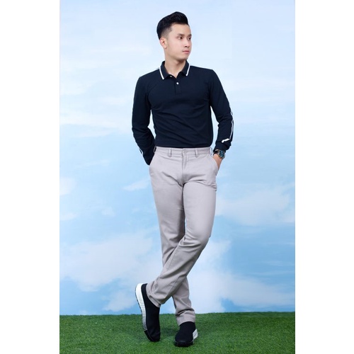 Áo Polo Nam Dài Tay Chạy Viền Sọc Tay Đen PL0S121 | BigBuy360 - bigbuy360.vn