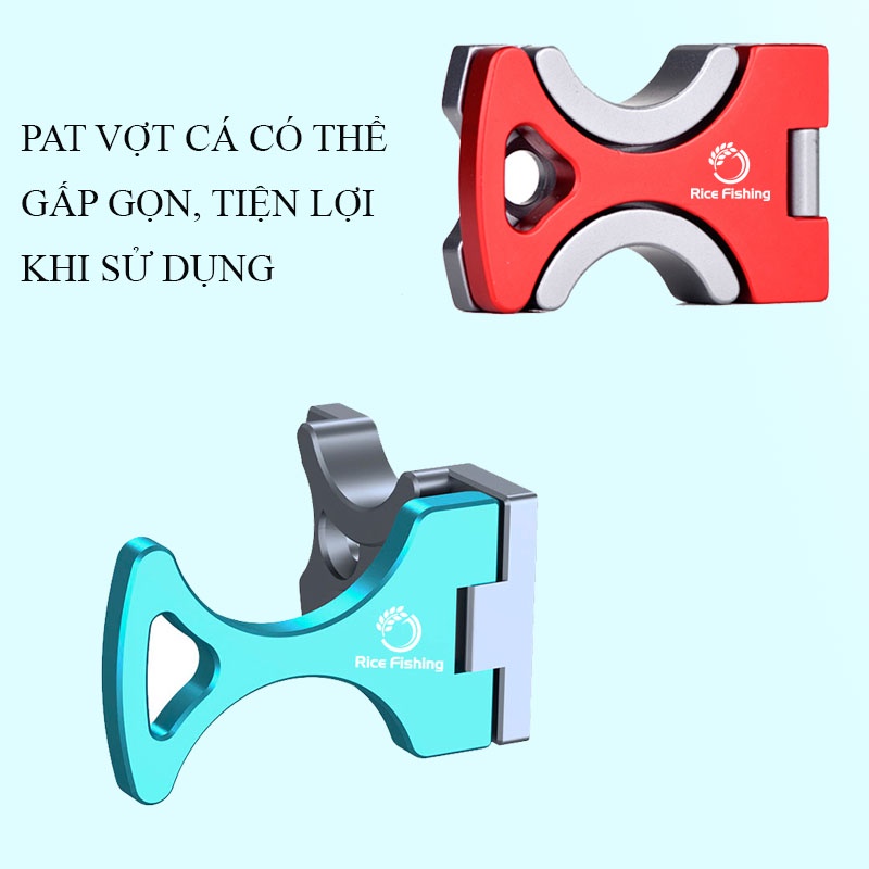 Bộ Pat gắn thùng - Pat rọng cá - Pat chống cần - Pat khay mồi - Pat đèn - Pat Ô chất liệu hợp kim Rice Fishing LK-20
