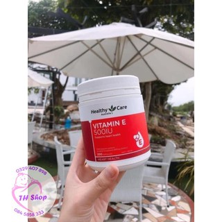 (Mẫu mới nhất) Vitamin E 500IU Healthy care Úc 200 viên hỗ trợ đẹp da, nội tiết nữ