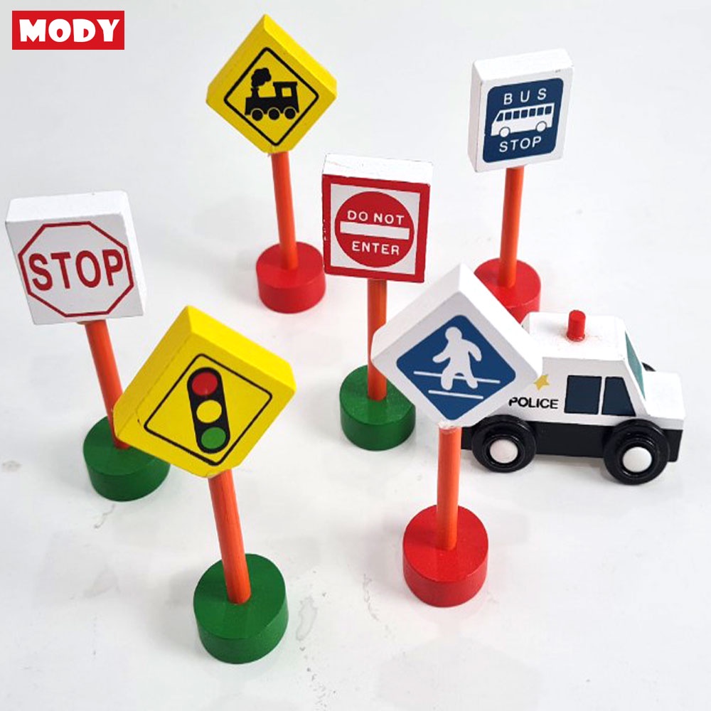 Bộ đồ chơi mô hình giao thông thành phố City Traffic building block Mody
