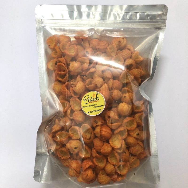 Bánh Snack Vỏ Sò Hành Thơm Ngon GIòn Rụm 500gram