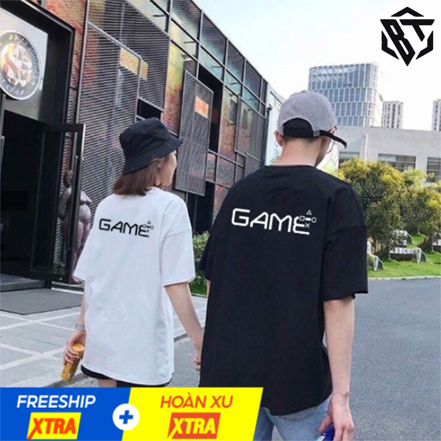 Áo thun tay lỡ 🔴FREESHIP🔴 form rộng unisex Nam Nữ GAME