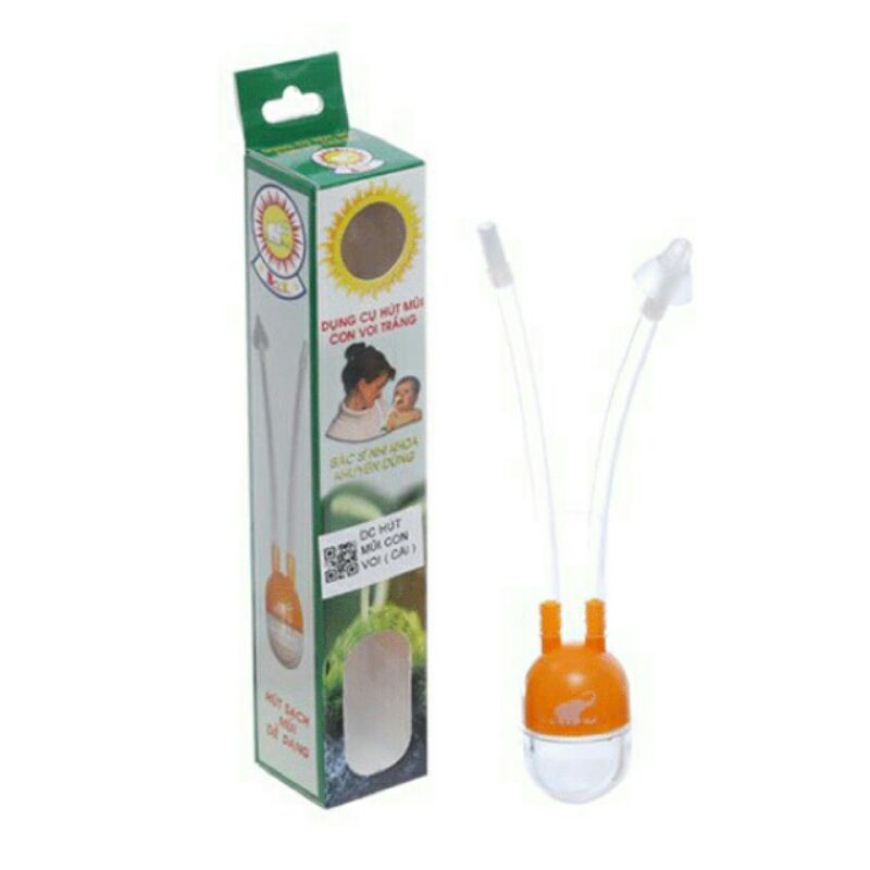 Ống hút mũi cho bé hiệu Con Voi Trắng ⚡ CAM KẾT GIÁ RẺ ⚡ Ống hút mũi làm sạch nước mũi và chất nhờn trong mũi bé