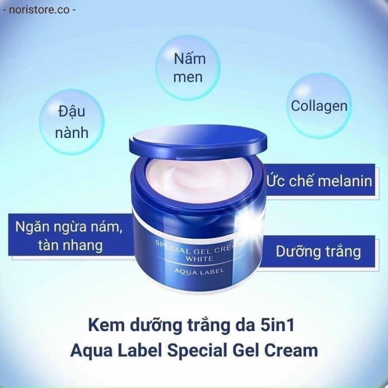 [Hàng_Nhật]  Kem dưỡng Shiseido Aqualabel Special Gel Cream đỏ 5 in 1 - 90G